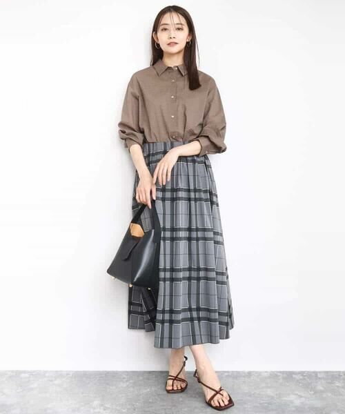 MK MICHEL KLEIN / エムケーミッシェルクラン シャツ・ブラウス | サッカーシャツブラウス/洗える | 詳細4