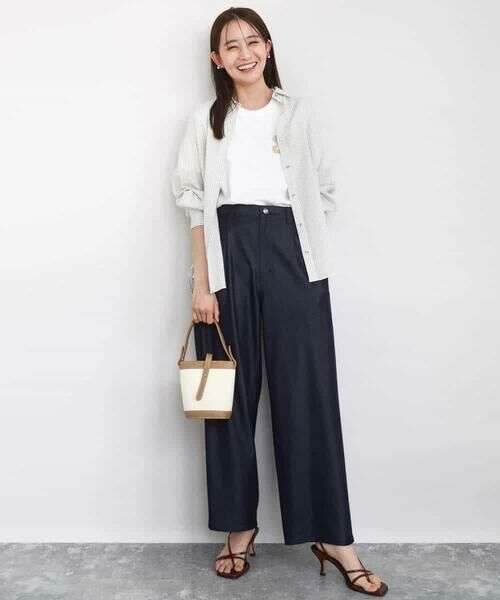 MK MICHEL KLEIN / エムケーミッシェルクラン シャツ・ブラウス | サッカーシャツブラウス/洗える | 詳細6