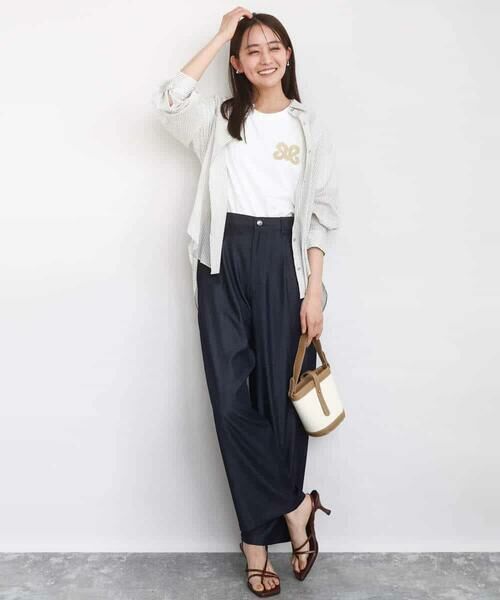 MK MICHEL KLEIN / エムケーミッシェルクラン シャツ・ブラウス | サッカーシャツブラウス/洗える | 詳細7