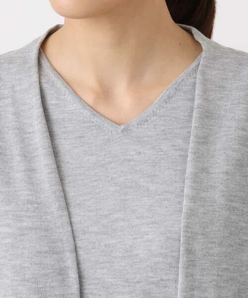 MK MICHEL KLEIN / エムケーミッシェルクラン ニット・セーター | ドルマン袖カーディガン×半袖プルオーバー ニットアンサンブル/洗える | 詳細17