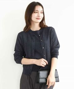 MK MICHEL KLEIN / エムケーミッシェルクラン ニット・セーター | シアーニットアンサンブル/洗える