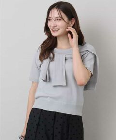 MK MICHEL KLEIN / エムケーミッシェルクラン ニット・セーター | シアーニットアンサンブル/洗える