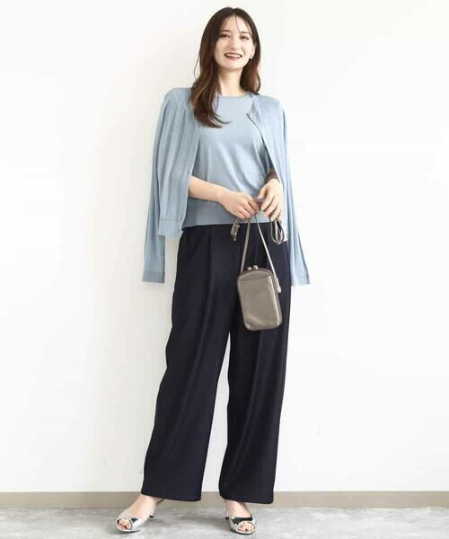 MK MICHEL KLEIN / エムケーミッシェルクラン ニット・セーター | シアーニットアンサンブル/洗える | 詳細12