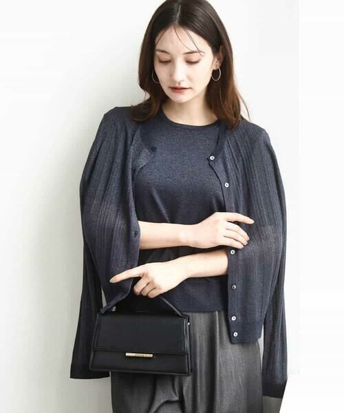 MK MICHEL KLEIN / エムケーミッシェルクラン ニット・セーター | シアーニットアンサンブル/洗える | 詳細19