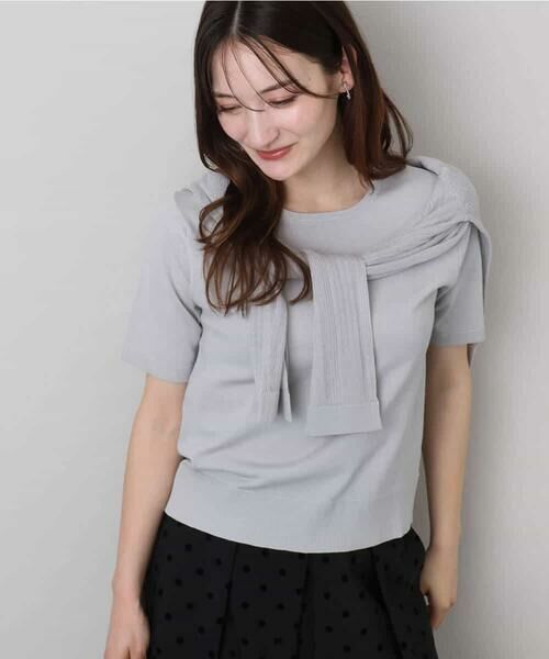 MK MICHEL KLEIN / エムケーミッシェルクラン ニット・セーター | シアーニットアンサンブル/洗える | 詳細25