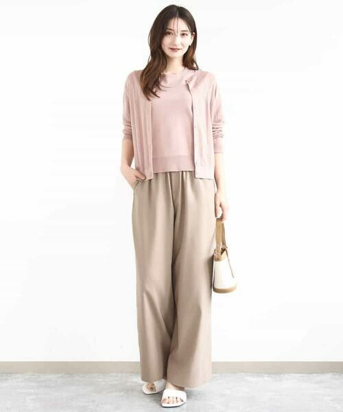 MK MICHEL KLEIN / エムケーミッシェルクラン ニット・セーター | シアーニットアンサンブル/洗える | 詳細4