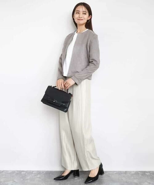 MK MICHEL KLEIN / エムケーミッシェルクラン その他アウター | フェイクスウェードショートブルゾン/洗える | 詳細15