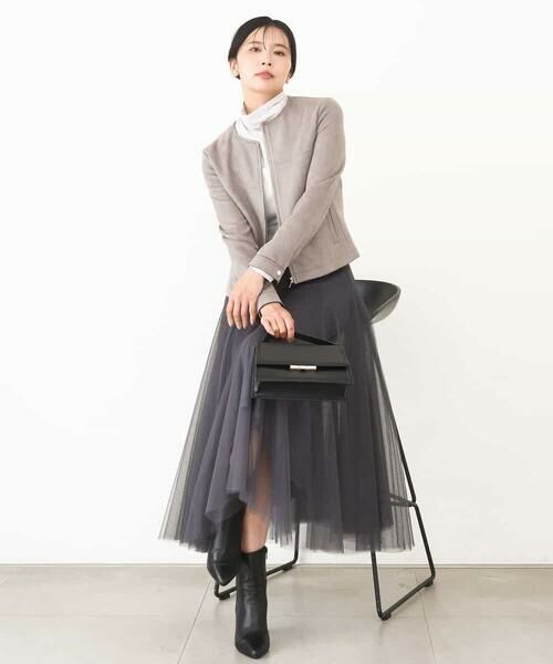 MK MICHEL KLEIN / エムケーミッシェルクラン その他アウター | フェイクスウェードショートブルゾン/洗える | 詳細19