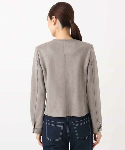 MK MICHEL KLEIN / エムケーミッシェルクラン その他アウター | フェイクスウェードショートブルゾン/洗える | 詳細22