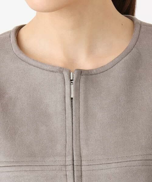 MK MICHEL KLEIN / エムケーミッシェルクラン その他アウター | フェイクスウェードショートブルゾン/洗える | 詳細23