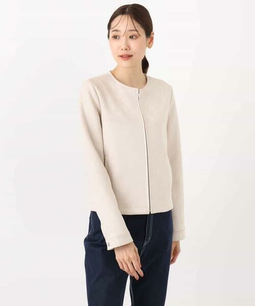 MK MICHEL KLEIN / エムケーミッシェルクラン その他アウター | フェイクスウェードショートブルゾン/洗える | 詳細30