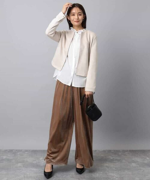 MK MICHEL KLEIN / エムケーミッシェルクラン その他アウター | フェイクスウェードショートブルゾン/洗える | 詳細7