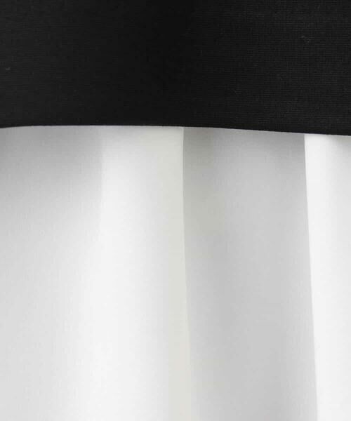 MK MICHEL KLEIN / エムケーミッシェルクラン カットソー | ポンチプルオーバー×ティアードフリルタンクトップ ツインセット/洗える | 詳細25