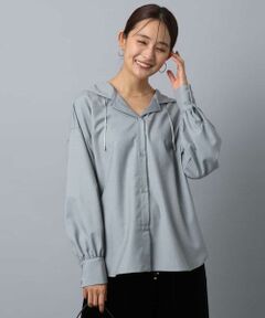 MK MICHEL KLEIN / エムケーミッシェルクラン シャツ・ブラウス | フーディーブラウス/洗える