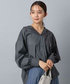 MK MICHEL KLEIN / エムケーミッシェルクラン シャツ・ブラウス | フーディーブラウス/洗える