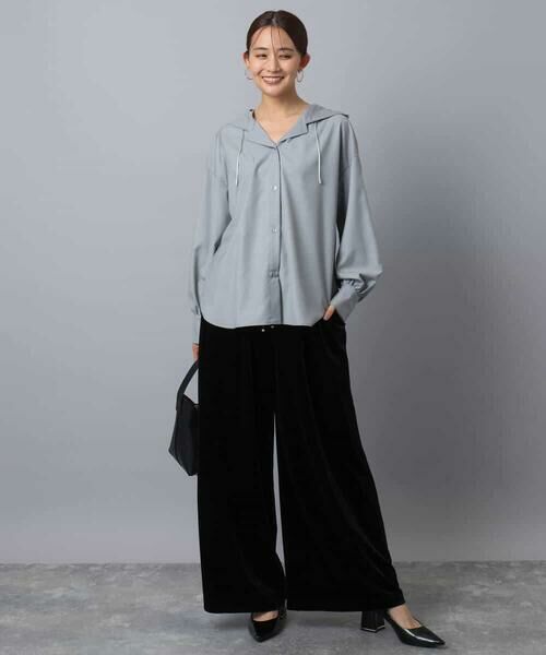 MK MICHEL KLEIN / エムケーミッシェルクラン シャツ・ブラウス | フーディーブラウス/洗える | 詳細10