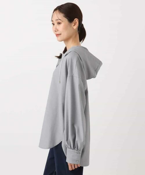 MK MICHEL KLEIN / エムケーミッシェルクラン シャツ・ブラウス | フーディーブラウス/洗える | 詳細14