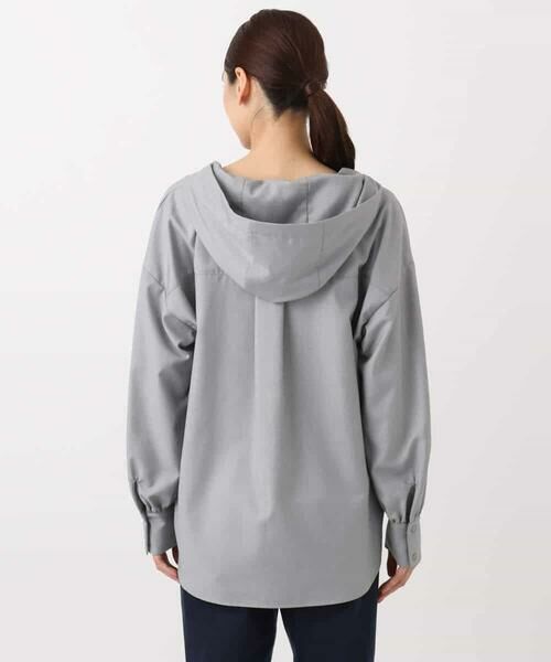 MK MICHEL KLEIN / エムケーミッシェルクラン シャツ・ブラウス | フーディーブラウス/洗える | 詳細15