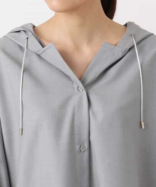 MK MICHEL KLEIN / エムケーミッシェルクラン シャツ・ブラウス | フーディーブラウス/洗える | 詳細16