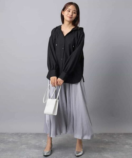 MK MICHEL KLEIN / エムケーミッシェルクラン シャツ・ブラウス | フーディーブラウス/洗える | 詳細2