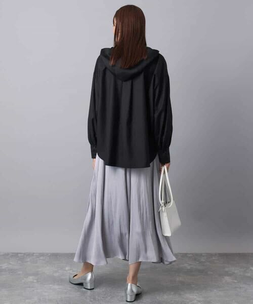 MK MICHEL KLEIN / エムケーミッシェルクラン シャツ・ブラウス | フーディーブラウス/洗える | 詳細3