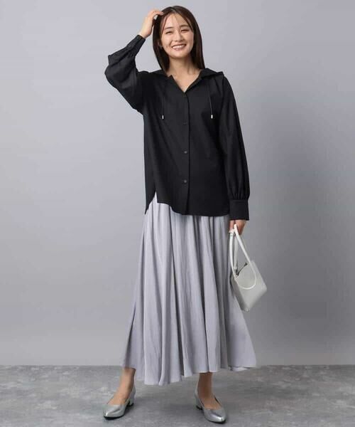 MK MICHEL KLEIN / エムケーミッシェルクラン シャツ・ブラウス | フーディーブラウス/洗える | 詳細4