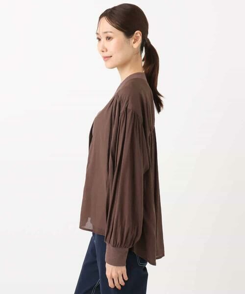 MK MICHEL KLEIN / エムケーミッシェルクラン カーディガン・ボレロ | バックギャザーデザインカーディガン/洗える | 詳細10