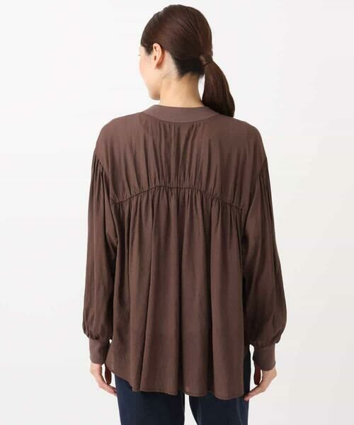 MK MICHEL KLEIN / エムケーミッシェルクラン カーディガン・ボレロ | バックギャザーデザインカーディガン/洗える | 詳細11