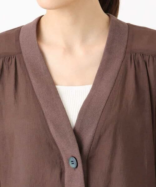 MK MICHEL KLEIN / エムケーミッシェルクラン カーディガン・ボレロ | バックギャザーデザインカーディガン/洗える | 詳細12