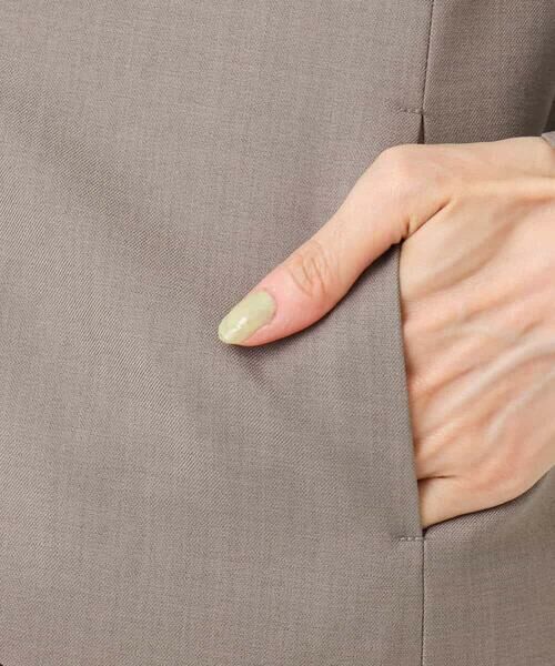 MK MICHEL KLEIN / エムケーミッシェルクラン ノーカラージャケット | メランジ調ノーカラージャケット/セットアップ対応/洗える | 詳細25