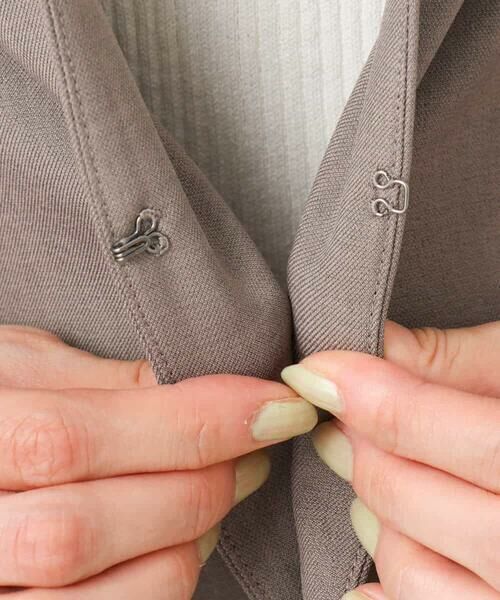 MK MICHEL KLEIN / エムケーミッシェルクラン ノーカラージャケット | メランジ調ノーカラージャケット/セットアップ対応/洗える | 詳細28