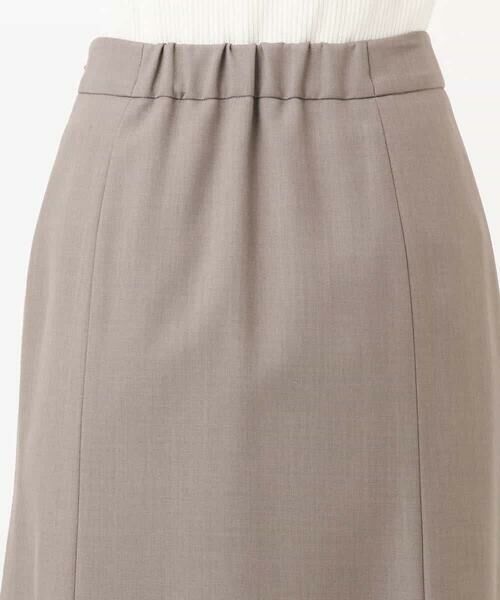 MK MICHEL KLEIN / エムケーミッシェルクラン ミニ・ひざ丈スカート | メランジ調セミフレアースカート/セットアップ対応/洗える | 詳細17