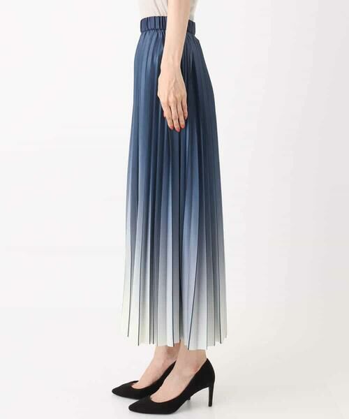 MK MICHEL KLEIN / エムケーミッシェルクラン ロング・マキシ丈スカート | グラデーションデザインニットプリーツスカート/洗える | 詳細10