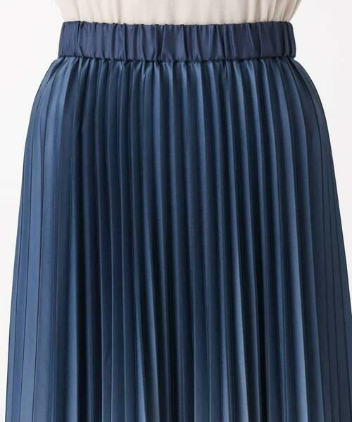 MK MICHEL KLEIN / エムケーミッシェルクラン ロング・マキシ丈スカート | グラデーションデザインニットプリーツスカート/洗える | 詳細12