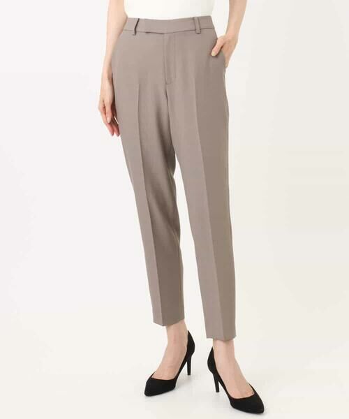 MK MICHEL KLEIN / エムケーミッシェルクラン チノ・ワークパンツ | メランジ調テーパードパンツ/セットアップ対応/洗える | 詳細13