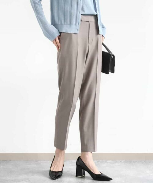 MK MICHEL KLEIN / エムケーミッシェルクラン チノ・ワークパンツ | メランジ調テーパードパンツ/セットアップ対応/洗える | 詳細6