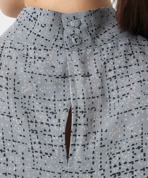 MK MICHEL KLEIN / エムケーミッシェルクラン シャツ・ブラウス | ツイード調チェックプリント シフォンブラウス/洗える | 詳細18