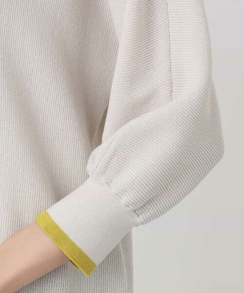 MK MICHEL KLEIN / エムケーミッシェルクラン ニット・セーター | ドルマンスリーブ配色デザインニット/洗える | 詳細29