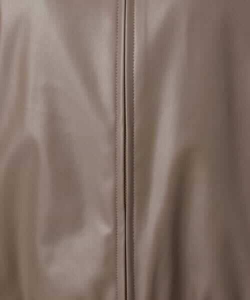 MK MICHEL KLEIN / エムケーミッシェルクラン その他アウター | ステンカラーフェイクレザーブルゾン/洗える | 詳細20