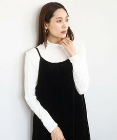 MK MICHEL KLEIN / エムケーミッシェルクラン カットソー | ハイネックシアーカットソー/洗える