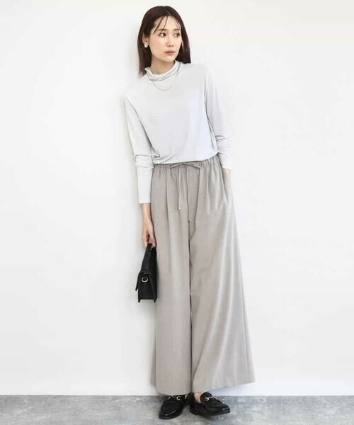 MK MICHEL KLEIN / エムケーミッシェルクラン カットソー | ハイネックシアーカットソー/洗える | 詳細10