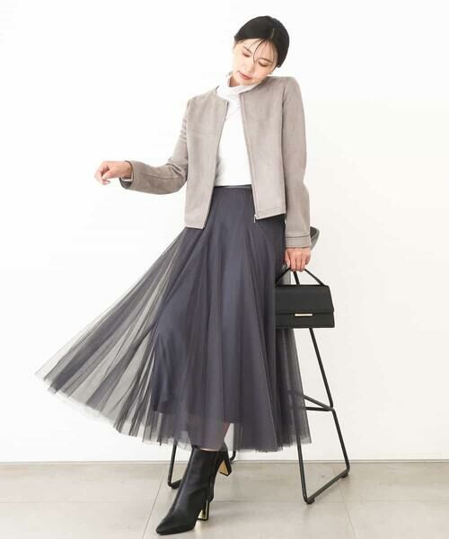 MK MICHEL KLEIN / エムケーミッシェルクラン カットソー | ハイネックシアーカットソー/洗える | 詳細16