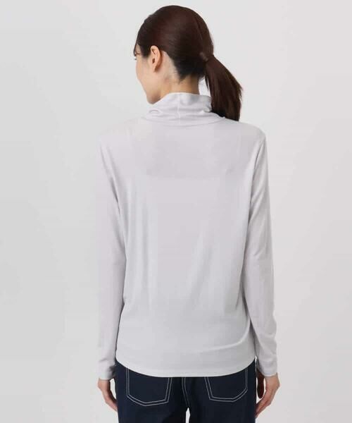 MK MICHEL KLEIN / エムケーミッシェルクラン カットソー | ハイネックシアーカットソー/洗える | 詳細22