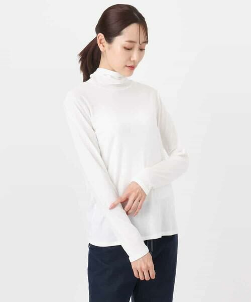 MK MICHEL KLEIN / エムケーミッシェルクラン カットソー | ハイネックシアーカットソー/洗える | 詳細28