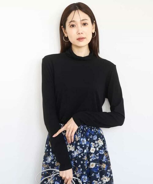 MK MICHEL KLEIN / エムケーミッシェルクラン カットソー | ハイネックシアーカットソー/洗える | 詳細6