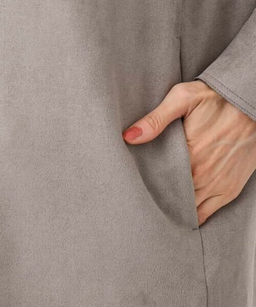 MK MICHEL KLEIN / エムケーミッシェルクラン その他アウター | フェイクスウェードノーカラーコート/洗える | 詳細19