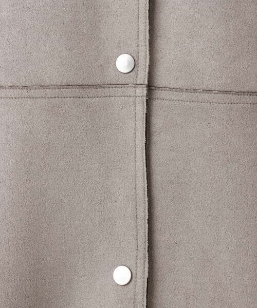 MK MICHEL KLEIN / エムケーミッシェルクラン その他アウター | フェイクスウェードノーカラーコート/洗える | 詳細21