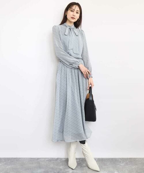 MK MICHEL KLEIN / エムケーミッシェルクラン シャツ・ブラウス | チェック柄ボウタイシフォンブラウス/洗える | 詳細17