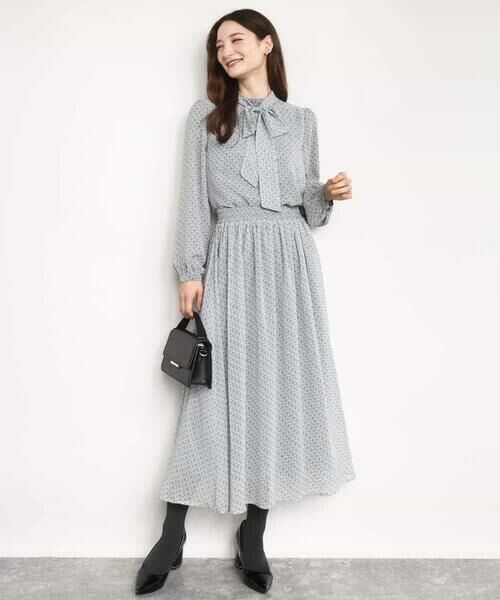 MK MICHEL KLEIN / エムケーミッシェルクラン シャツ・ブラウス | チェック柄ボウタイシフォンブラウス/洗える | 詳細22