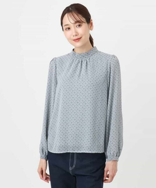 MK MICHEL KLEIN / エムケーミッシェルクラン シャツ・ブラウス | チェック柄ボウタイシフォンブラウス/洗える | 詳細27